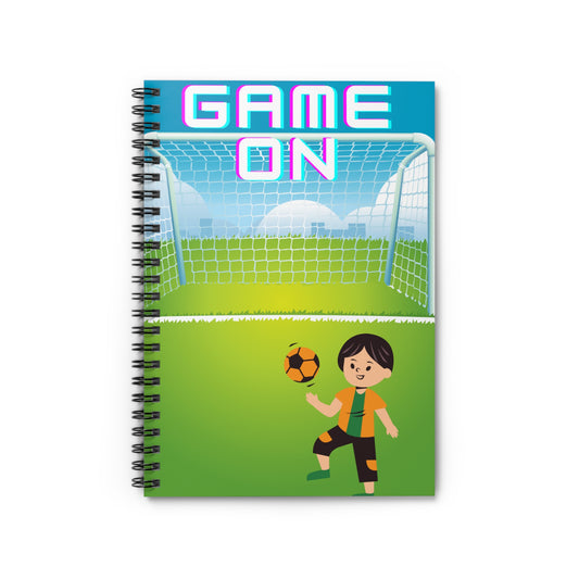 Game On Spiral Notebook - Ruled Line